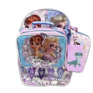 Kids backpack Elsa Anna Frozen 4 Piece Backpack Set